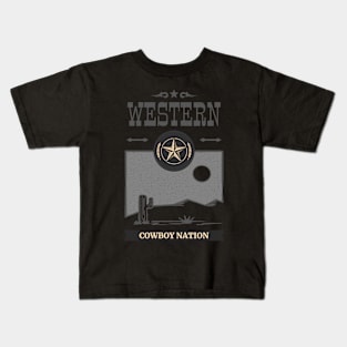 Wester Cowboy Nation Kids T-Shirt